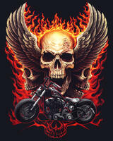 Без бренда «Коробка 20 шт: Огненный череп с крыльями» в Брянске 