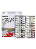 Без бренда «Коробка 24 шт.: Акриловые краски «Две картинки» 24 шт. по 12 мл, проф. пигмент» в Брянске 