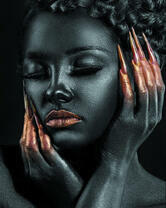 Без бренда «Коробка 20 шт: Портрет с золотыми ногтями» в Брянске 