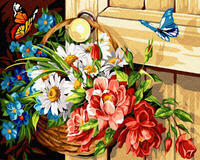 Без бренда «Корзинка с полевыми цветами на ручке двери» в Брянске в интернет-магазине Без бренда «Корзинка с полевыми цветами на ручке двери» в Брянске