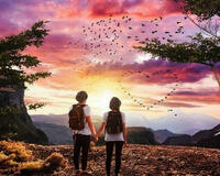 Без бренда «Влюбленные встречают закат на горе» в Брянске 