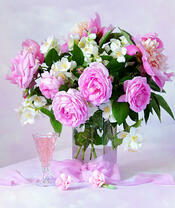 Без бренда «Нежный букетик с розами и настойка» в Брянске 