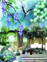 Без бренда «Сад с беседкой, цветами и птицей» в Брянске 