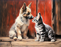 Без бренда «Знакомство котенка и щенка» в Брянске 