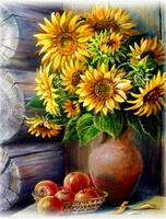 Без бренда «Кувшин с подсолнухами и корзинка с яблоками» в Брянске в интернет-магазине Без бренда «Кувшин с подсолнухами и корзинка с яблоками» в Брянске